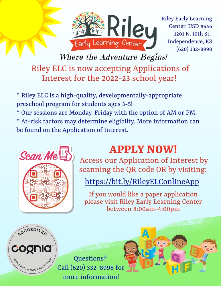 Preschool Applications Being Accepted for 2022-23 School Year!