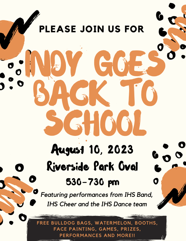 Indy Goes Back to School 2023 - August 10, 5:30-7:30PM